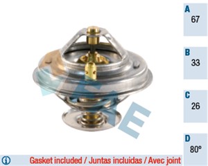 Termostat, kjølemiddel, BMW,FORD,JEEP,LAND ROVER,MERCEDES-BENZ,OPEL,SEAT,VAUXHALL,VW, 005 203 29 75, 075 121 113 D, 076 121 113, 1018799
