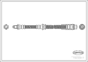 Bremseslange, Framaksel, MG MG ZT, MG ZT- T, ROVER 75, 75 Tourer I, GBH90336, SHB101212