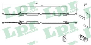 Kabel, parkeringsbremse, Bak, Høyre, Venstre, FORD TOURNEO CONNECT, TRANSIT CONNECT, 1357828, 1475243, 1516244, 2T142A603BG, 4419301, 44