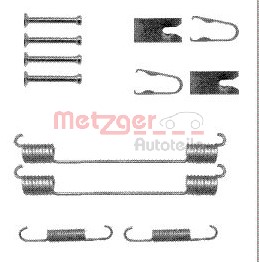 Tilbehørsett, bremsesko, Bak, FIAT GRANDE PUNTO, LINEA, OPEL CORSA D