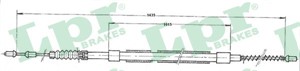 Kabel, parkeringsbremse, Høyre, Venstre, MERCEDES-BENZ MB Buss [W631], MB Flak/chassi [W631], MB Skåp [W631], 6314201285
