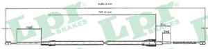 Kabel, parkeringsbremse, Bak, Høyre, Venstre, SKODA OCTAVIA I, OCTAVIA Combi I, 1J0609721J, 1J0609721N