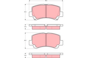 Bremseklosser sett, Framaksel, SUZUKI WAGON R+ Halvkombi, 55810-75F00, 55810-75F00-000, 55810-75F10, 55810-75F10-000, 55810-75F11, 55810
