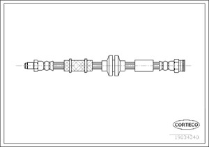 Bremseslange, Framaksel, ALFA ROMEO 159, 159 Sportwagon, 60698794