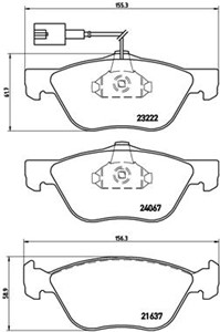 Bremseklosser sett, ALFA ROMEO 145, 146, 156, 156 Sportwagon, GT, FIAT BRAVO I, MAREA, MAREA Weekend, 77362674