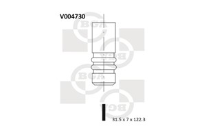 Utløpsventil, VOLVO 740, 740 Kombi, 940, 940 II, 940 Kombi, 940 Kombi II, 1317792-8