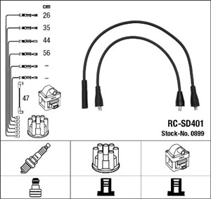 Tennledningssett, SKODA 100, 1000MB, 105, 120, 110, 110 Coupé, 1100MB, 130, RAPID