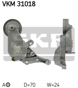 Strammerull, kilerem med ribber, Venstre, Øvre, AUDI,SEAT,SKODA,VW, 038 903 315 A, 038 903 315 E, 038 903 315 K