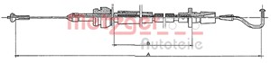 Gasskabel, VW GOLF II, PASSAT B3/B4, PASSAT B3/B4 Variant, 191 721 555, 3A1 721 555B