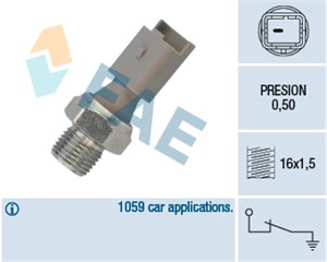 Oljetrykkbryter, CITROËN,FIAT,FORD,LANCIA,LAND ROVER,MAZDA,MINI,NISSAN,PEUGEOT,RENAULT,SUZUKI,TOYOTA,VAUXHALL,VOLVO, 11 42 7 805 983, 11