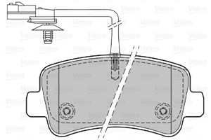 Bremseklosser sett, Bakaksel, NISSAN,OPEL,RENAULT,VAUXHALL, 4406000Q0H, 44060-00Q0H, 4406000Q0L, 44060-00Q0L, 4406000Q1J, 44060-00Q1J, 4