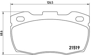 Bremseklosser sett, Framaksel, LAND ROVER DEFENDER Cabrio, DEFENDER Pick Up, DEFENDER Station Wagon, SFP000140, SFP000260, STC1275