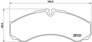 Bremseklosser sett, Bakaksel, Framaksel, IVECO,RENAULT, 2994086, 2995631, 2996091, 2996605, 42470835, 42548191, 5001844747, 5001850859