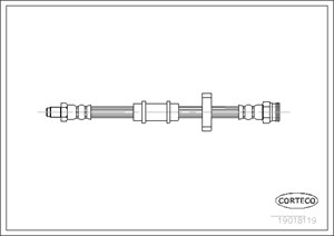 Bremseslange, Framaksel, FIAT UNO, 5966685