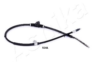 Kabel, parkeringsbremse, Bak, Venstre, MITSUBISHI PAJERO II, PAJERO Canvas Top II, MB928188