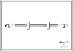 Bremseslange, Framaksel, AUDI,SEAT,VW, 171611701L, 191611701, 321611701D