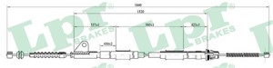 Kabel, parkeringsbremse, Bak, Venstre, TOYOTA AVENSIS, AVENSIS Kombi, AVENSIS Liftback, 4643005020