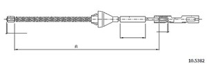 Kabel, parkeringsbremse, Bak, Høyre, Venstre, FORD FOCUS III, FOCUS Sedan III, FOCUS Turnier III, 1688323, BV612A635AA