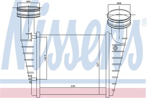 Ladeluftkjøler, SKODA SUPERB I, VW PASSAT B5, PASSAT B5 Variant, PASSAT B5.5, PASSAT B5.5 Variant, 3B0.145.805 D, 8D0.145.805 C, 8D01458