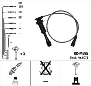 Tennledningssett, KIA SORENTO I, MITSUBISHI PAJERO II, PAJERO Canvas Top III, MD311208