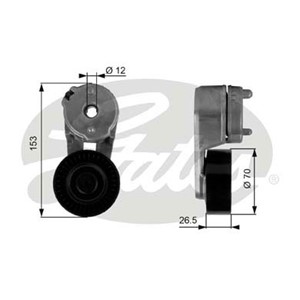 Strammerull, kilerem med ribber, Nede, JEEP GRAND CHEROKEE II, WRANGLER II, 04854089A, 04854089AB, 4854089AB