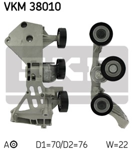 Strammerull, kilerem med ribber, MERCEDES-BENZ A-KLASS [W168], VANEO [414], 166 200 06 70, 166 200 09 70, 668 200 05 70