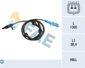 Sensor, hjulturtall, Framaksel, CITROËN C5 III, C5 Break II, C5 Break III, C6, PEUGEOT 407, 407 Coupé, 407 SW, 508 I, 508 SW I, 4545 A9,