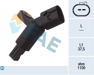 Sensor, hjulturtall, Bakaksel, AUDI,SEAT,SKODA,VW, 1J0 927 807 B, ALS-522