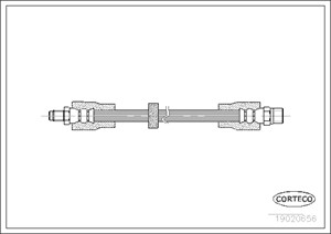 Bremseslange, Bakaksel, AUDI 100 C4 Avant, 100 C4 Sedan, A6 C4, A6 C4 Avant, ALLROAD C5, V8, 4A0611775