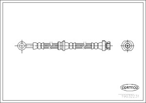 Bremseslange, Bak, Bakaksel, NISSAN PRIMERA, PRIMERA Hatchback, PRIMERA Traveller, 4621096J00