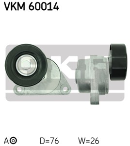 Strammerull, kilerem med ribber, Senter, CHEVROLET,DAEWOO, 25184786, 96349976, 96870202, 96966707