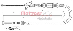 Kabel, parkeringsbremse, Høyre bak, OPEL FRONTERA A, FRONTERA A Sport, 522424, 91152686