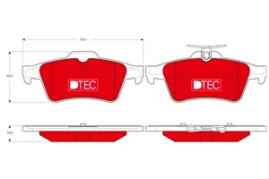 Bremseklosser sett, Bakaksel, CADILLAC,CITROËN,FORD,MAZDA,NISSAN,OPEL,PEUGEOT,RENAULT,SAAB,VAUXHALL,VOLVO, 1012799240, 13322091, 1527156