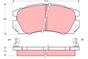 Bremseklosser sett, Framaksel, SUBARU IMPREZA Kombi, IMPREZA Sedan, LEGACY I, LEGACY Kombi I, LEGACY OUTBACK, 26296AA040, 26296FA040, 26
