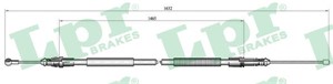 Kabel, parkeringsbremse, Bak, Høyre, Venstre, CITROËN,FIAT,PEUGEOT, 1400203680, 474611
