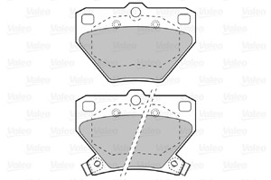 Bremseklosser sett, Bakaksel, Framaksel, TOYOTA, 04466-20090, 04466-52010, 04466-52020, 04466-52030, 04466-52040, 04466-52050, 04466-520