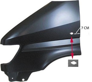Skvettskjerm, Foran høyre, MERCEDES-BENZ, 901 637 4701, A 901 637 4701, A901 637 4701