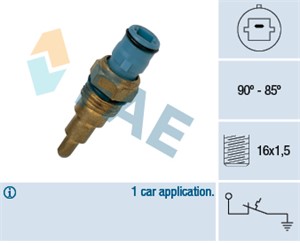 Temperaturbryter, radiator ventilator, TOYOTA CELICA Coupé, 6Q0 411 314 M S2, 6Q0 411 314 M, 6Q0 411 314 Q S2, 6Q0 411 314 Q, 89428-1501