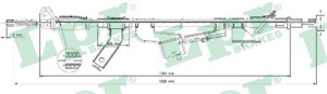 Kabel, parkeringsbremse, Bak, Høyre, OPEL AGILA, SUZUKI SPLASH, VAUXHALL AGILA Mk II, 4709863, 5440151K00, 93195341