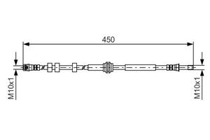 Bremseslange, Bak, AUDI A4 Allroad B8, 8K0 611 775 G