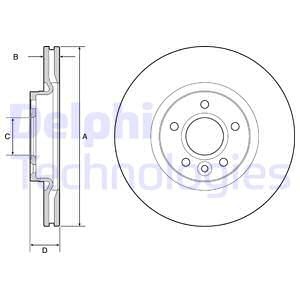Bremseskive, Framaksel, FORD,LAND ROVER,VOLVO, 1223664, 1223666, 1253964, 1253965, 1323560, 1373370, 1469083, 1500152, 1501059, 1520297,