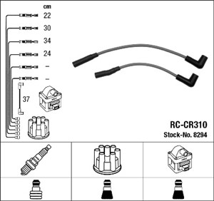 Tennledningssett, JEEP CHEROKEE, WRANGLER I, 833 00 155