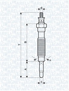 Glødeplugg, HYUNDAI,MITSUBISHI, 36710 42010, 36710 42020, 36710 42021, 36710 42060, 36710 42550, 36710-42000, 5023129, EZD 18, MD050212,