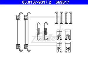 Tilbehørsett, bremsesko, Bakaksel, FORD,RENAULT,SEAT,SKODA,SMART,VW, 2094310, 2Q0 698 545, 44 02 654 40R, 453 421 04 00, KTH1BC-2A225-AA