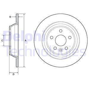 Bremseskive, Bakaksel, FORD GALAXY III, GALAXY MK VAN III, S-MAX, 2032691, E1GC2A315BC