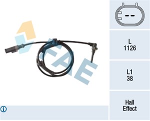 Sensor, hjulturtall, Framaksel venstre, FIAT PUNTO, PUNTO Skåp/halvkombi, 46837686