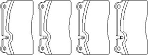 Bremseklosser sett, Framaksel, VW TOUAREG, 7L6 698 151E, 7L6 698 151J