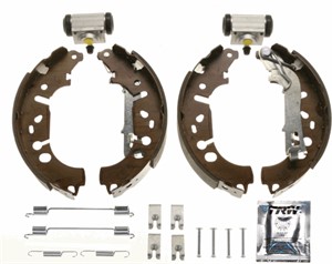 Bremsesko sett, Bak, FIAT FIORINO Skåp/stor limousine, GRANDE PUNTO, LINEA, PUNTO, PUNTO EVO, PUNTO Skåp/halvkombi, QUBO
