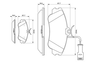 Bremseklosser sett, Framaksel, AUDI, 441 698 151 E, 447 615 115 B, 447 615 115 M, 447 615 116 B, 447 615 116 M, 447 698 151 A, 447 698 1