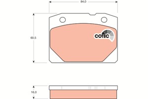 Bremseklosser sett, Framaksel, LADA 1200-1500 Kombi, 1200-1600, NOVA, NOVA Kombi, TOSCANA, 21013501089, 2101-3501090, 2101350109001, 210